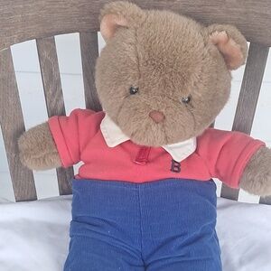 Rare Vintage Prestige Toy Corp 1985 BRUMMEL BEAR Teddy 5996 15" Stuffed Plush